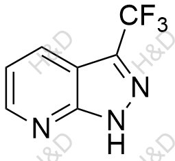 3-(三氟甲基)-1H-吡唑并[3,4-B]吡啶化学结构式