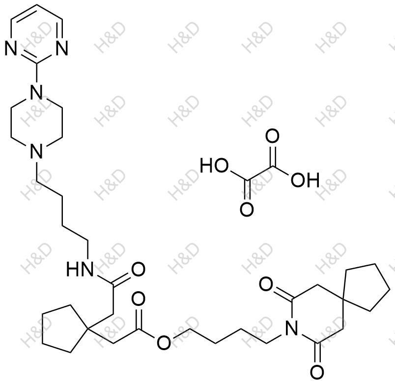 丁螺环酮EP杂质J（草酸盐）结构式