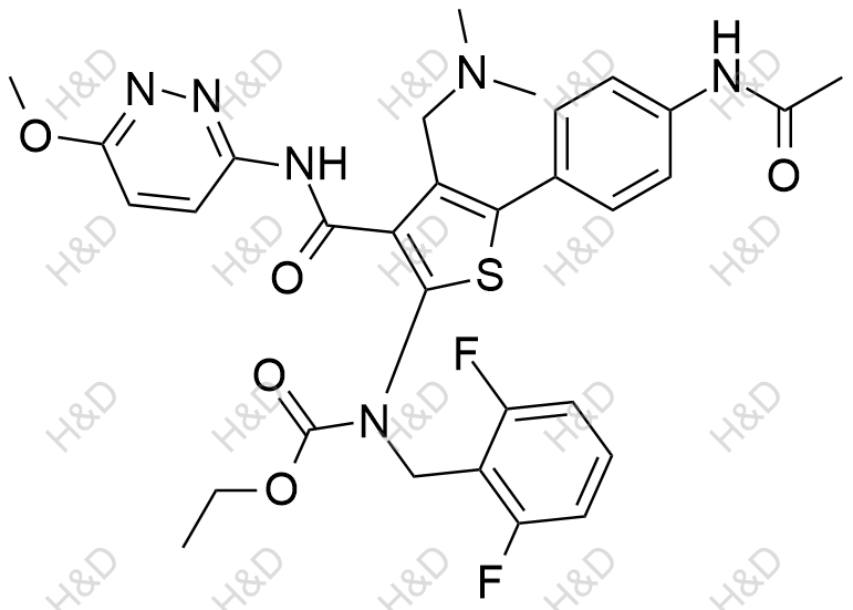 瑞卢戈利杂质118结构式