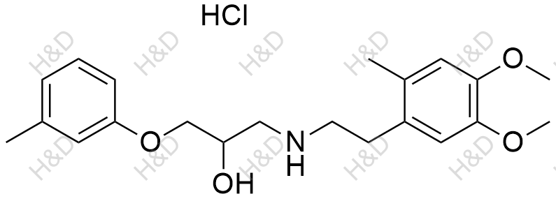 贝凡洛尔杂质1（盐酸盐）结构式