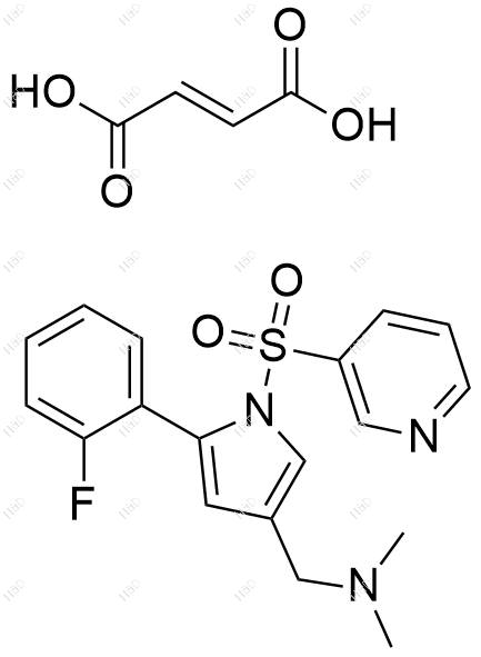 沃诺拉赞杂质U9（富马酸盐）结构式