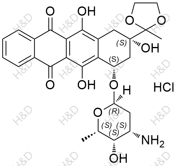 伊达比星杂质9(盐酸盐)结构式