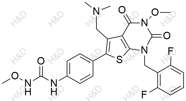 瑞卢戈利杂质125结构式