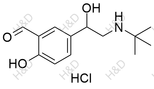 盐酸左旋沙丁胺醇杂质D（盐酸盐）结构式