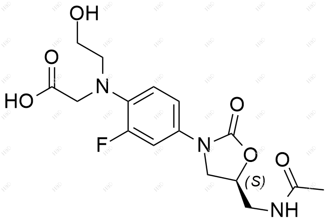 利奈唑胺杂质53(PNU142586)结构式