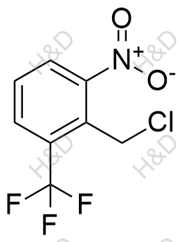 2-硝基-6-三氟甲基氯苄化学结构式