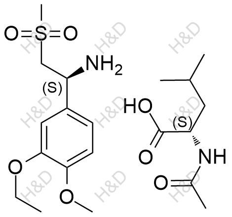 阿普斯特杂质29(N-乙酰基L-亮氨酸)结构式