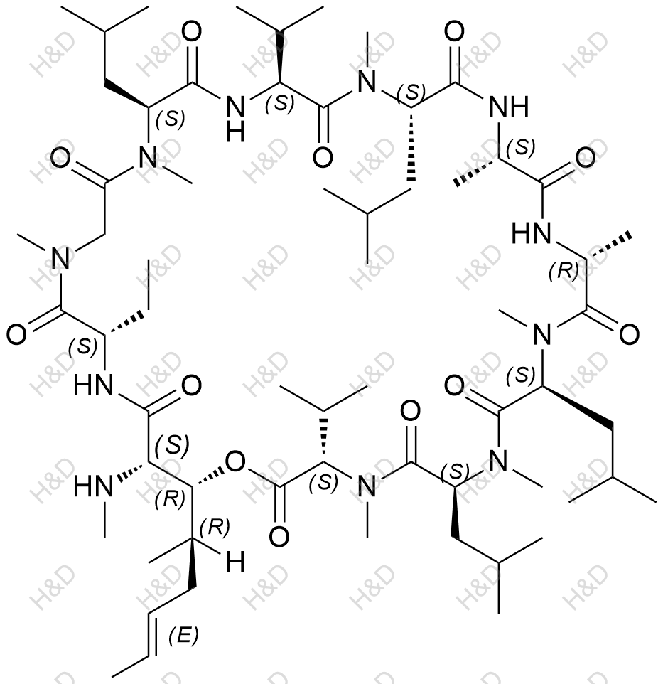异环孢素A结构式