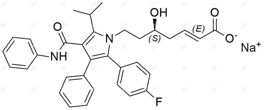 阿托伐他汀EP杂质J(钠盐)结构式