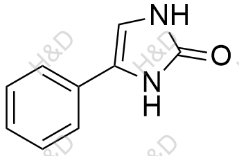 4-苯基-1,3-二氢-咪唑基-2-酮结构式
