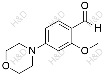 2-甲氧基-4-(4-吗啉基)苯甲醛结构式