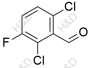 2,6-二氯-3-氟苯甲醛结构式
