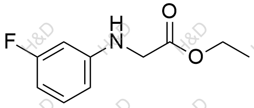 2-[(3-氟苯基)氨基]乙酸乙酯结构式