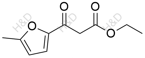 3-(5-甲基峡喃-2-基)-3-氧代丙酸乙醋结构式