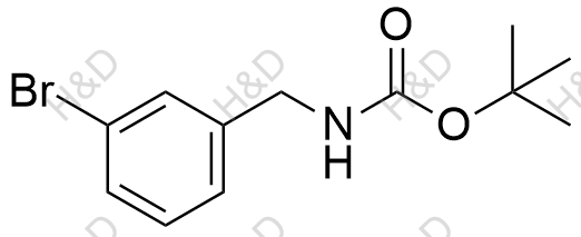 1-(Boc-氨甲基)-3-溴苯结构式