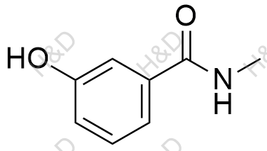 3-羟基-N-甲基苯甲
酰胺结构式