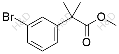 2-(3-溴苯基)-2-甲基丙酸甲酯结构式