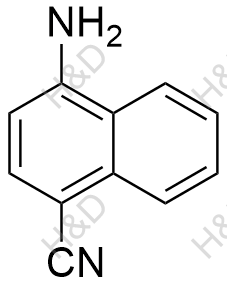 4-氨基-1-萘羧腈结构式
