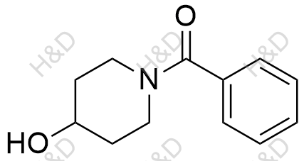 N-苯甲酰基-4-羟基哌啶结构式