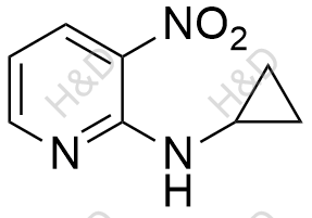 N-环丙基-3-硝基吡啶-2-胺结构式
