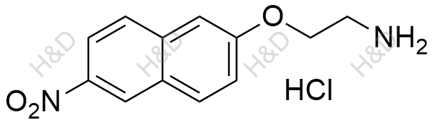 4-(2-氨基乙氧基)-1-硝基苯盐酸盐结构式