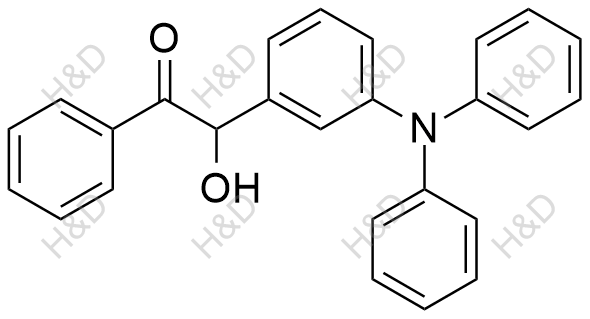 2-（3-（二苯基氨基）苯基）-2-羟基-1-苯基丙酮结构式