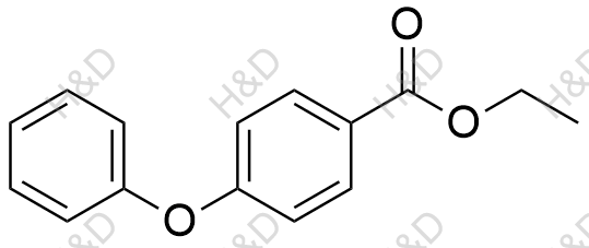 4-苯氧基苯甲酸乙酯化学结构式