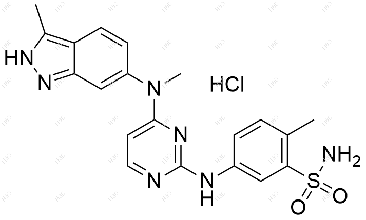 帕唑帕尼杂质52(盐酸盐)结构式
