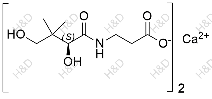 L-泛酸钙结构式