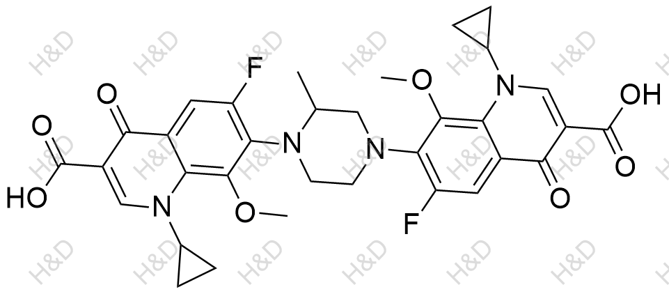 加替沙星杂质6结构式