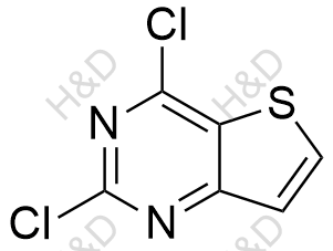 2,4-二氯噻吩并[3,2-D]嘧啶结构式