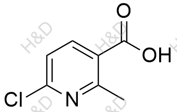 6-氯-2-甲基烟酸结构式