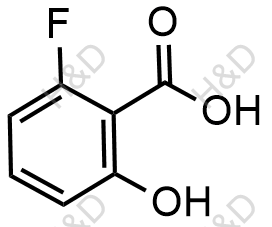 2-氟-6-羟基苯甲酸结构式
