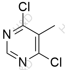 4,6-二氯-5-甲基嘧啶结构式