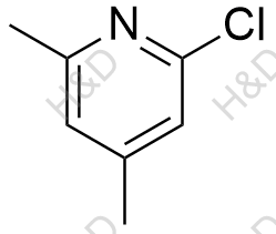 2-氯-4,6-二甲基吡啶结构式