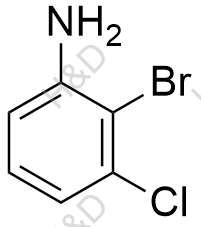 2-溴-3-氯苯胺结构式