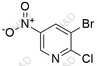 2-氯-3-溴-5-硝基吡啶结构式
