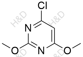 6-氯-2,4-甲氧基嘧啶结构式