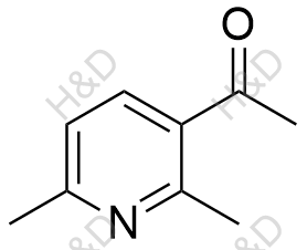 1-(2,6 -二甲基吡啶-3-基)乙酮结构式