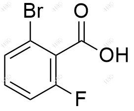2-溴-6-氟苯甲酸化学结构式