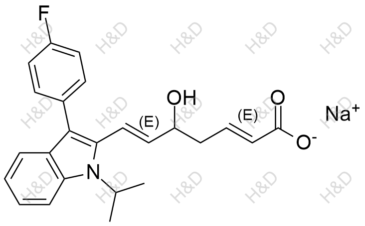 氟伐他汀杂质24(钠盐)结构式