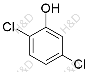 2,5-二氯苯酚结构式