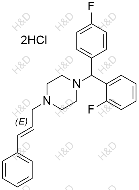 氟桂利嗪EP杂质C(双盐酸盐)结构式