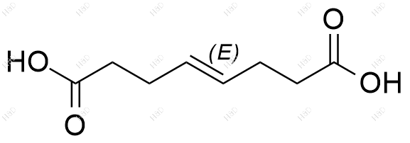 (E)-辛-4-烯-1,8-二酸化学结构式