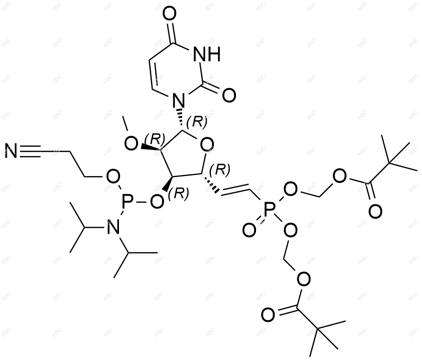 5'-VP-2'-ω-U-CE-磷酰胺化学结构式