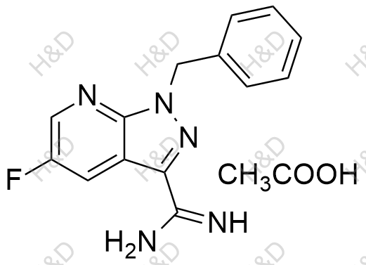 维立西呱杂质26（醋酸盐）结构式