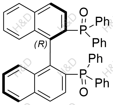 (R)-[1,1'-联萘]-2,2'-二基双[1,1-二苯基氧膦]结构式