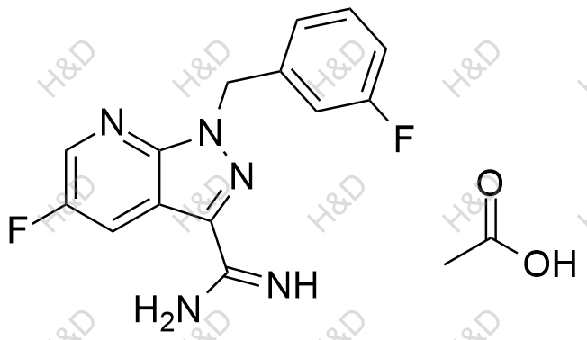 维立西呱杂质51(乙酸盐)结构式