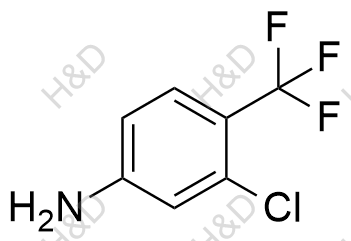 4-氨基-2-氯三氟甲苯结构式