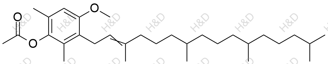 a-生育酚乙酸酯EP杂质D(异构体混合物）结构式